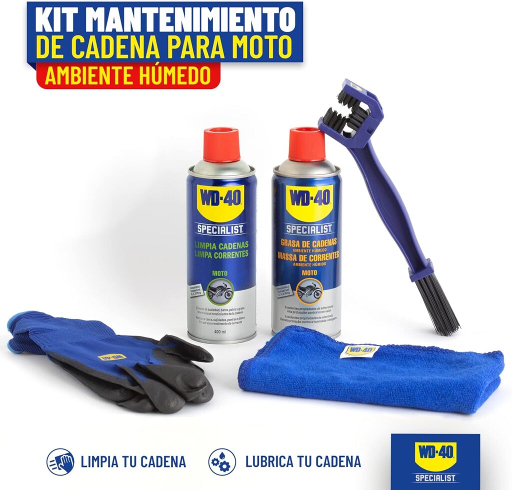 kit wd40 Grasa Moto