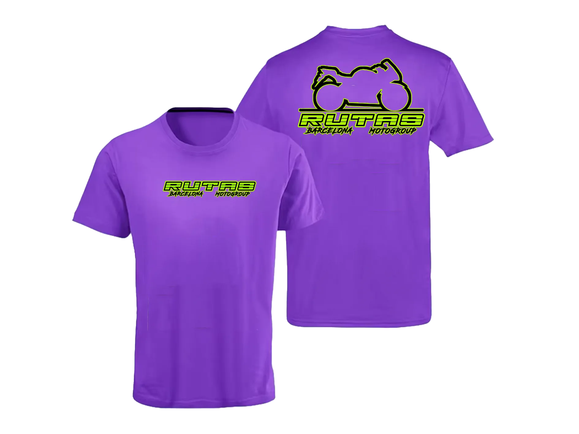 Camiseta Algodón Manga Corta Lila PNG