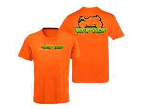 Camiseta Algodón Manga Corta Naranja PNG