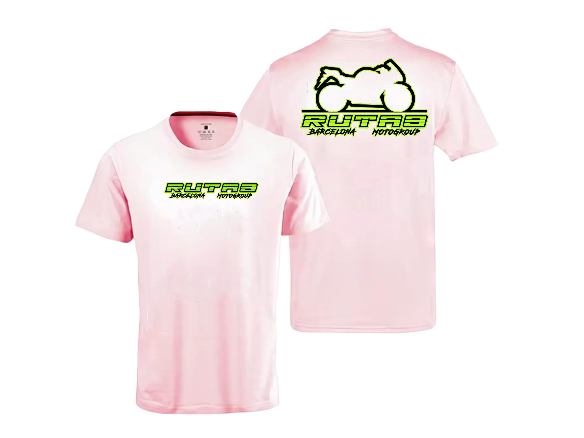 Camiseta Algodón Manga Corta Rosa PNG