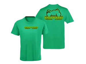 Camiseta Algodón Manga Corta Verde PNG