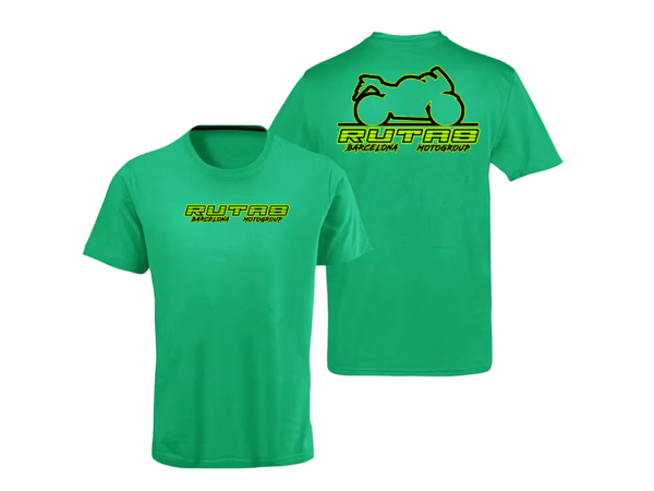 Camiseta Algodón Manga Corta Verde PNG