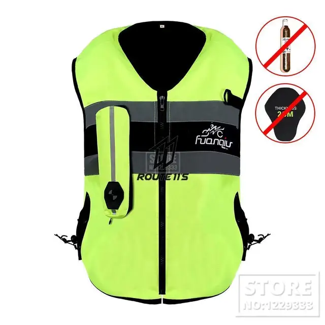 Chaleco Airbag Para Moto Vest 2 Amarillo Fluor