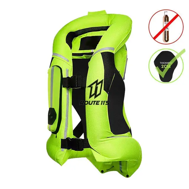 Chaleco Airbag Para Moto Vest 3 Amarillo Fluor