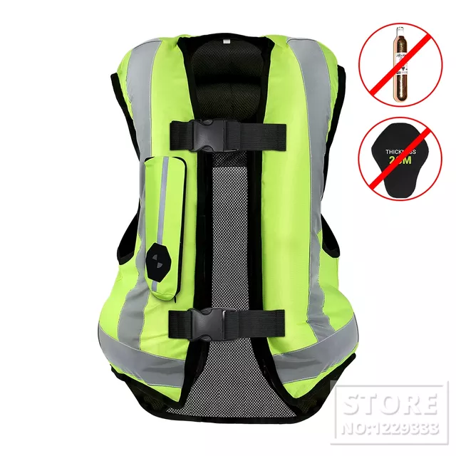 Chaleco Airbag Para Moto Vest Amarillo Fluor