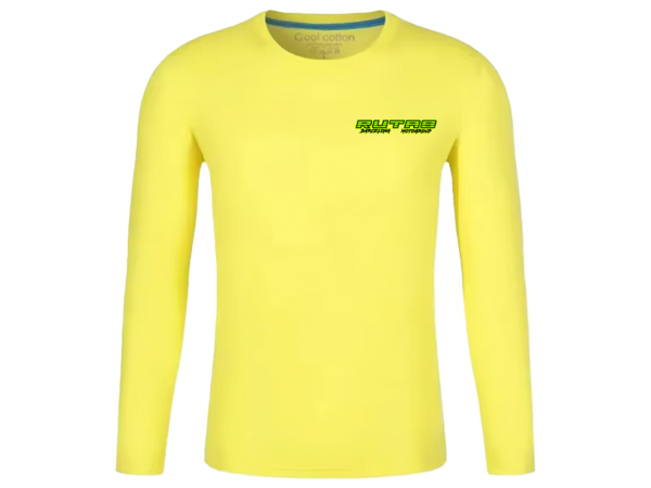 Rutas Barcelona Moto Group (RutasBcnMG) Camiseta Algodón Manga Larga Amarillo PNG