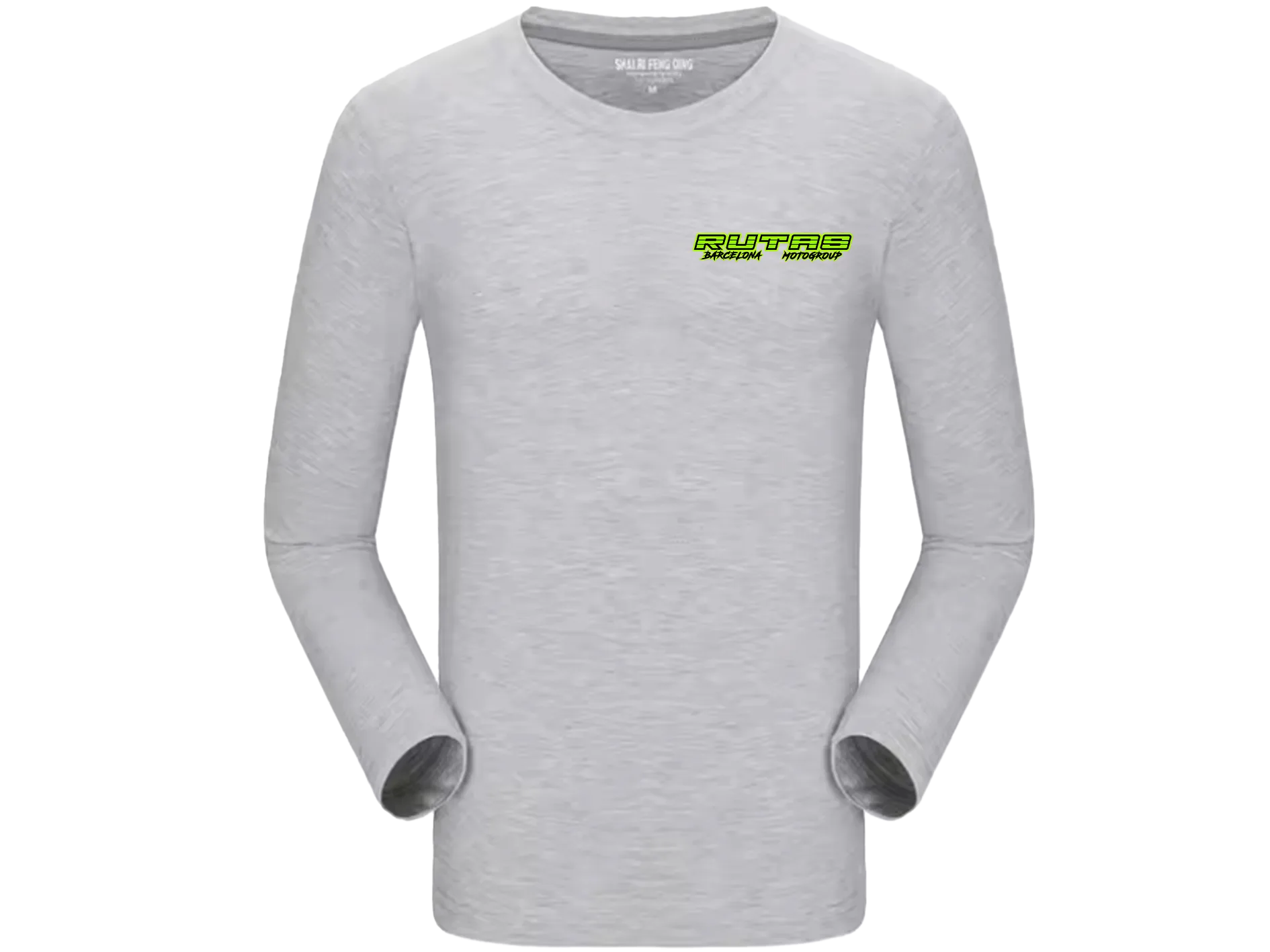 Rutas Barcelona Moto Group (RutasBcnMG) Camiseta Algodón Manga Larga Gris PNG